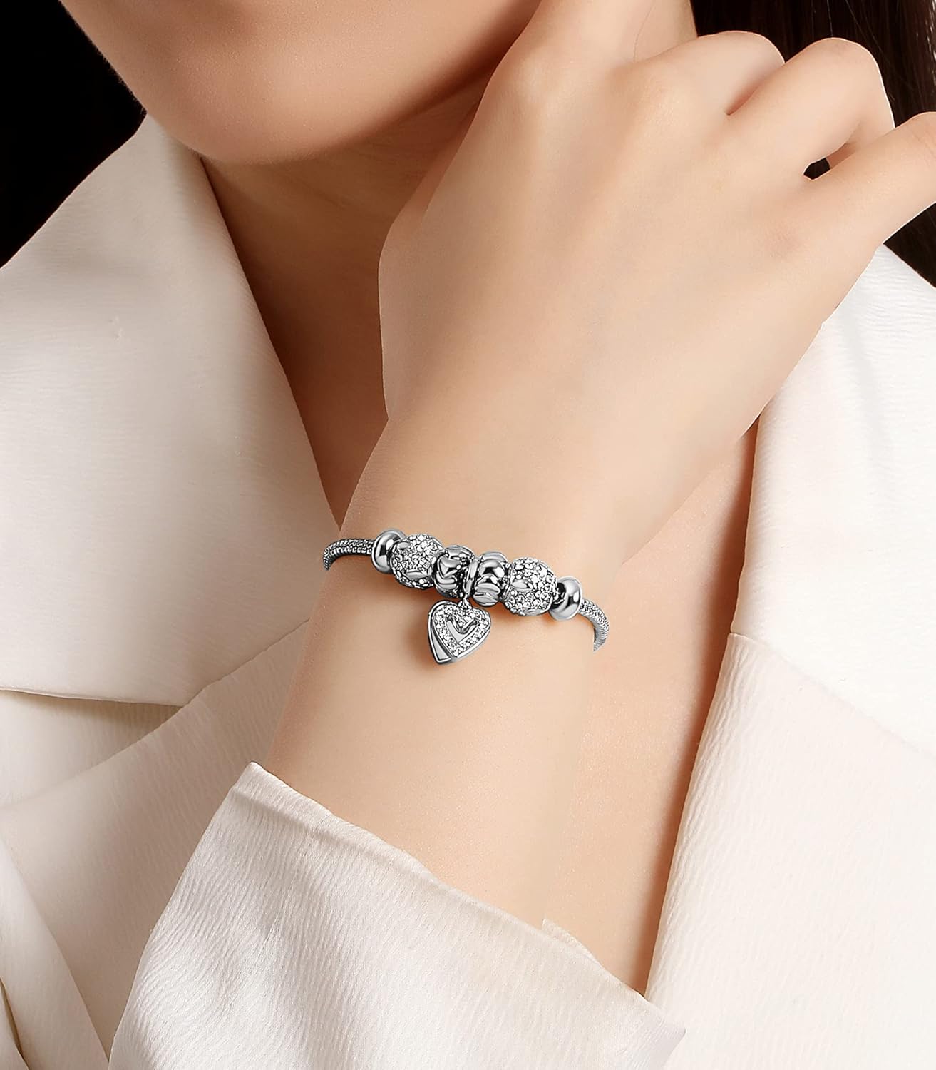 14K Gold Plated Charm Bracelet for Women, Women's Charm Symbol Bracelets, Gifts for Mother's Day, Mom, Her, Wife - Image 2