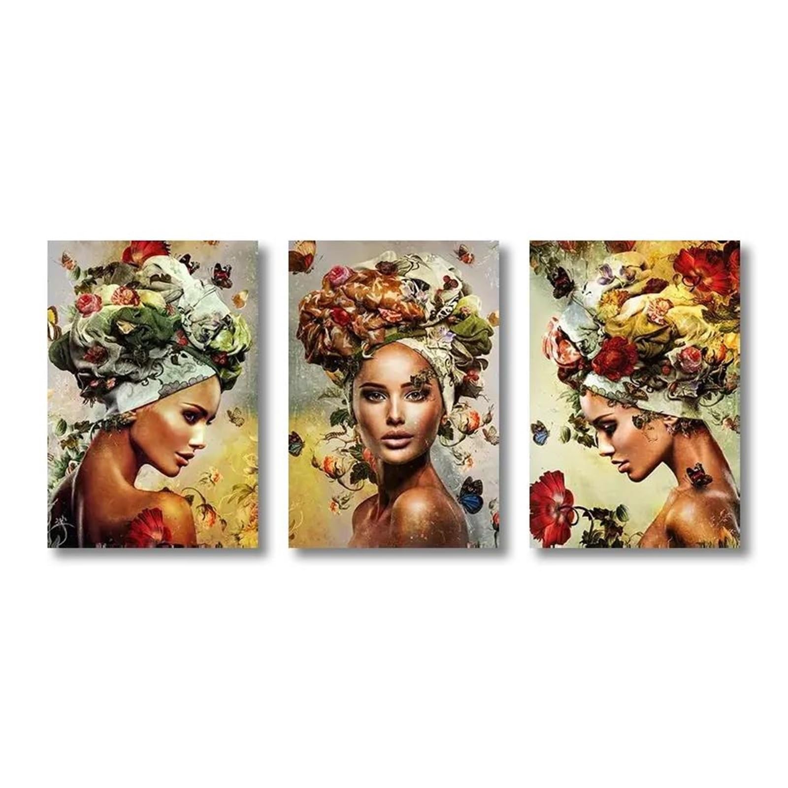 Peinture abstraite figurine murale pour sublimer un salon vide 50x70