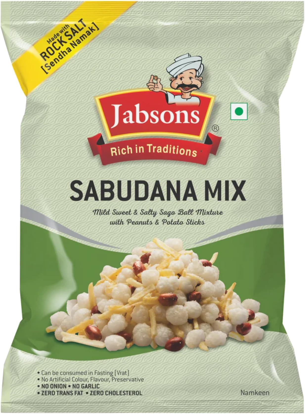 Jabsons Rock Salt Sago Ball, 180g, white