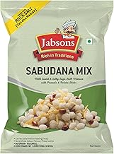 Jabsons Sabudana Mix 180g | Crispy Falahari Snack with Peanuts & Potato Sticks | Vrat Namkeen with Rock Salt | Ready-to-Eat Healthy Farali Mixture for Fasting