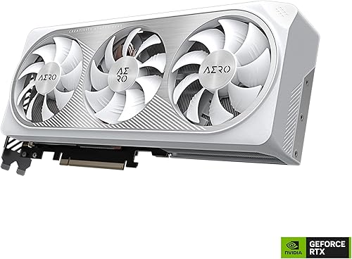 Miniatura 2 de GIGABYTE Tarjeta gráfica GeForce RTX 4070 Ti AERO OC V2 12G, 3 ventiladores WINDFORCE, 12 GB 192 bits GDDR6X, tarjeta de video GV-N407TAERO OCV2-12GD