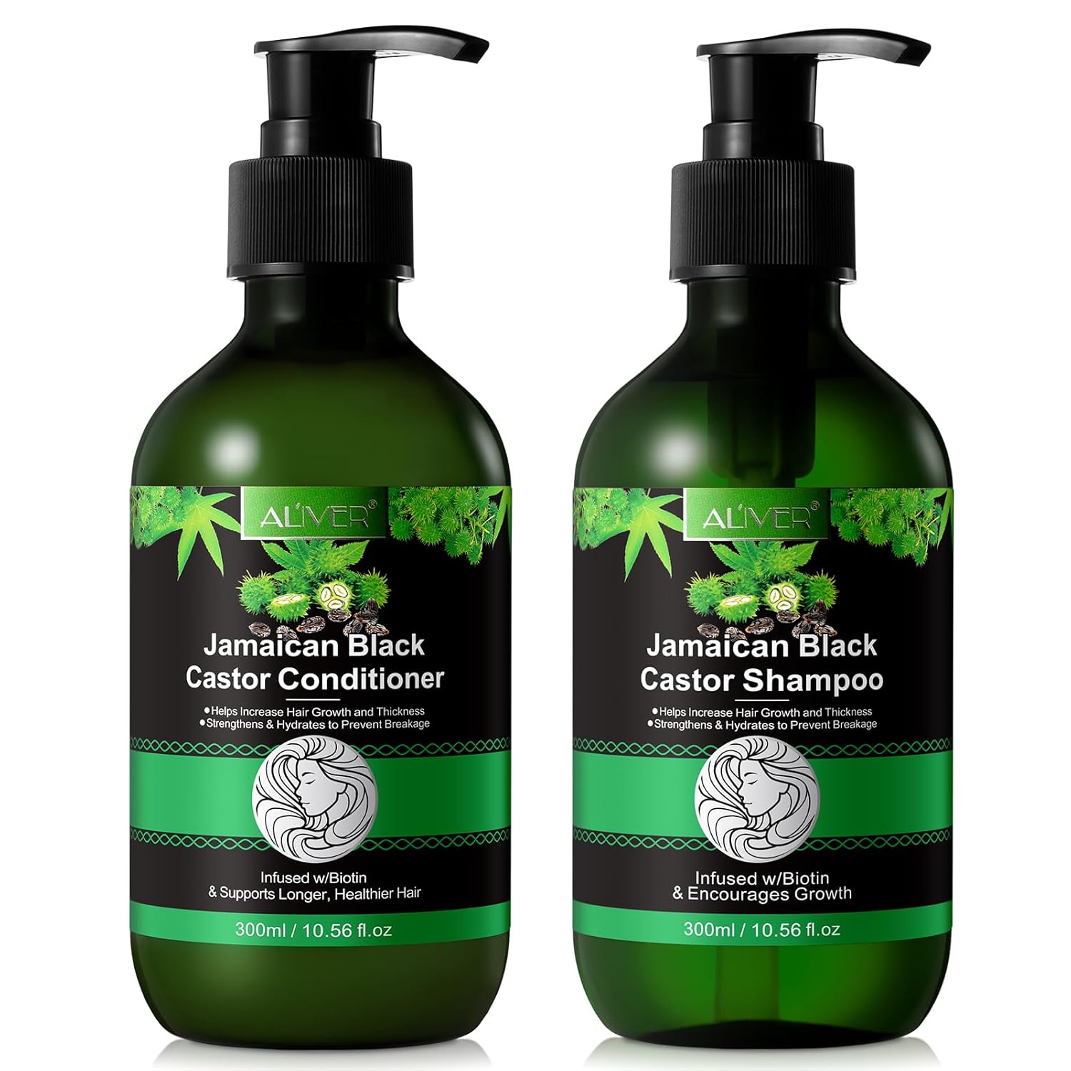 Jamaican Black Castor Oil Shampoo and Conditioner for Hair