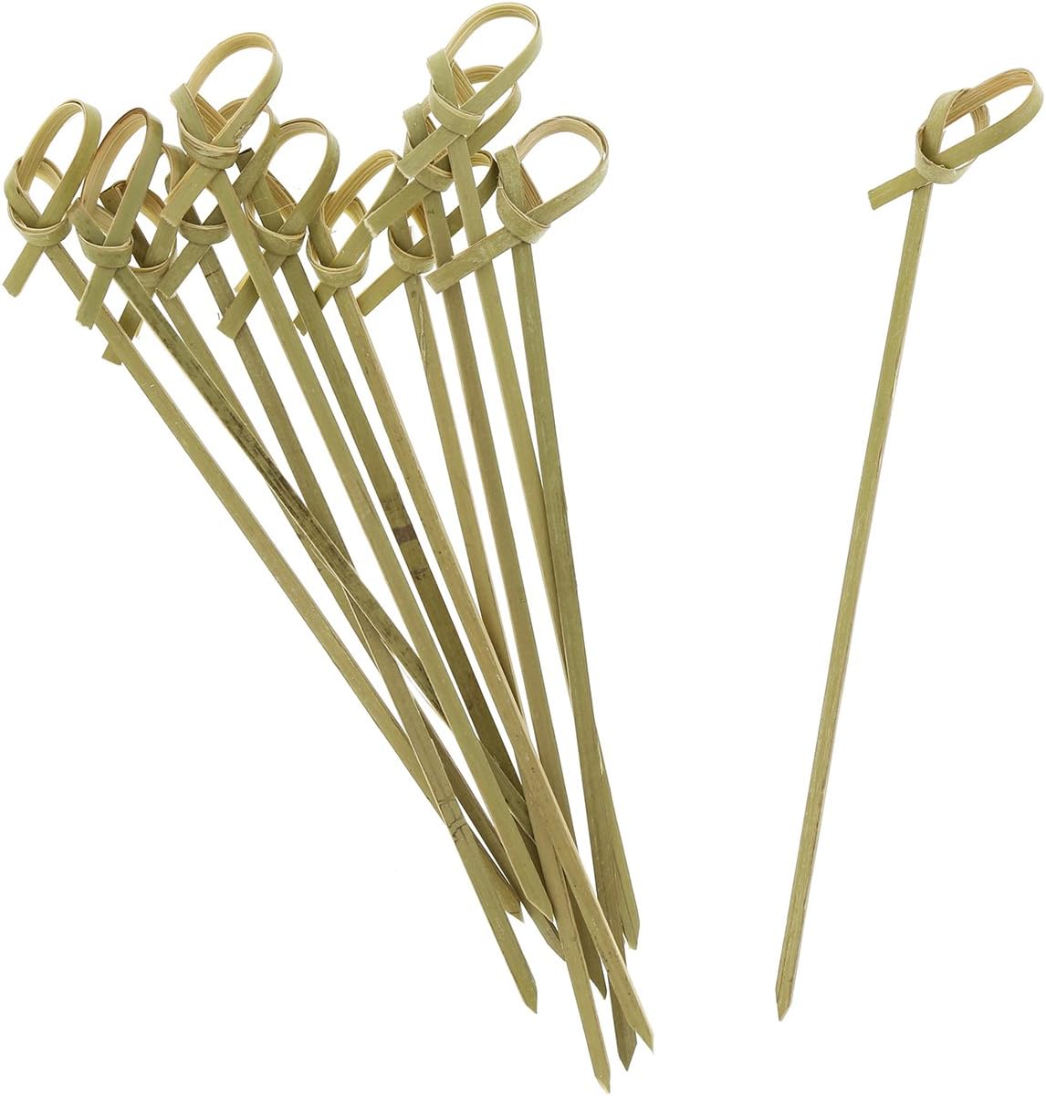 Royal Bamboo Knot Cocktail & Hors' D'oeuvre Picks - Set of 100 size 4.5 Inch