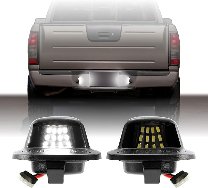 Luzes LED da placa traseira USR para Nissan Frontier e Xterra – Par esquerdo e direito