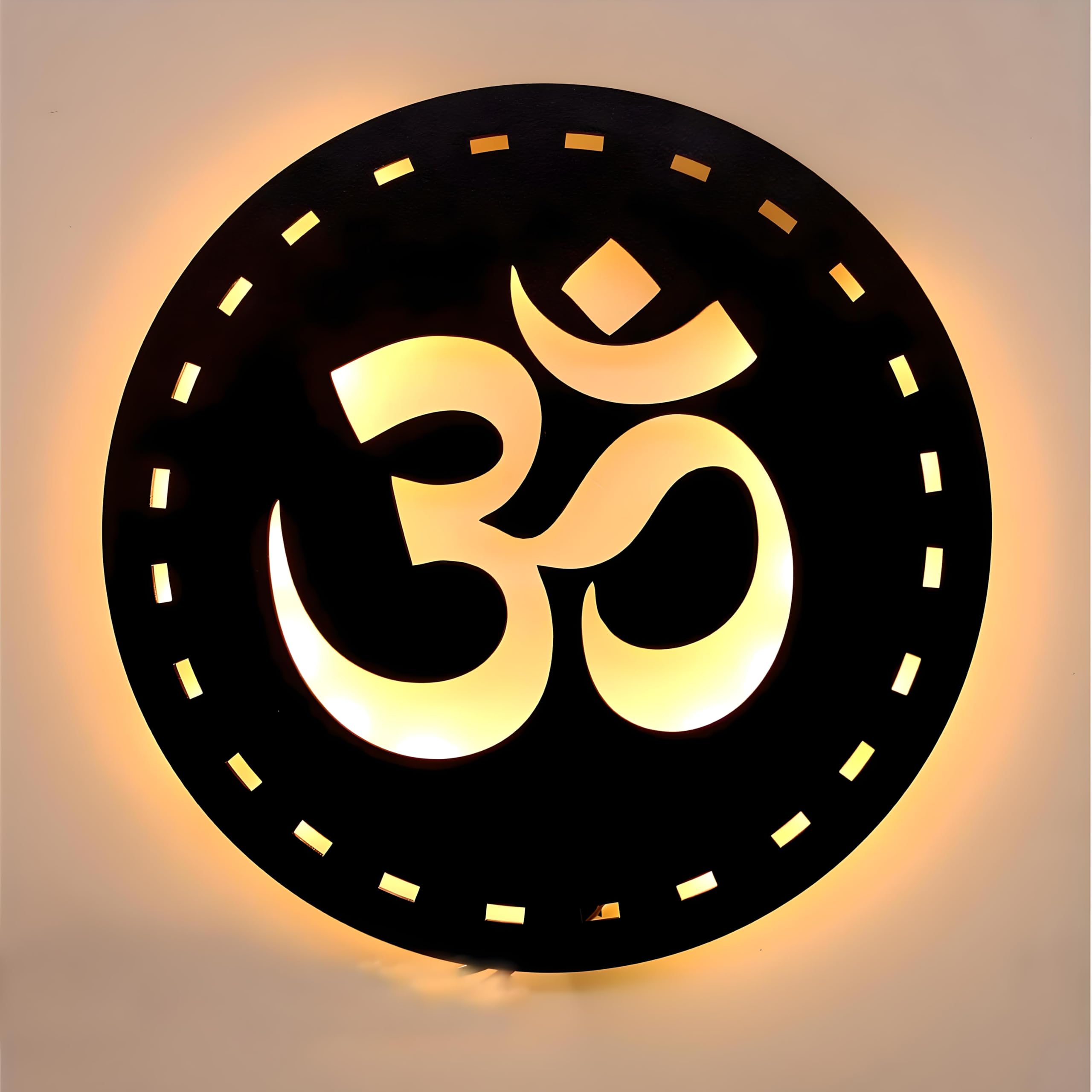 VAH- Kya Bat Hai !! OM Black Wall Light for Bedroom, om Wall Decor, Wall Lights for Outdoor Home, Wall Lights for Bedroom, Wall lamp for Bedroom, Bedroom Lights for Wall (OM Maditation LED Lamp)-image-49