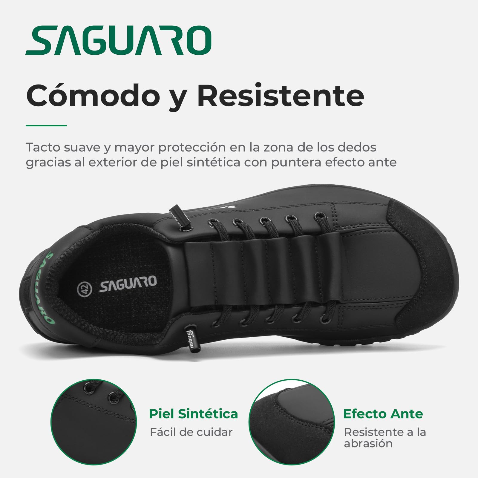 SAGUARO Zapatillas Barefoot Minimalistas Hombre Mujer - Zapatos Casual Deportivos Ligeros con Puntera Ancha y Suela Zero Drop para Trabajo, Viaje y Uso Diario,Gr.36-48