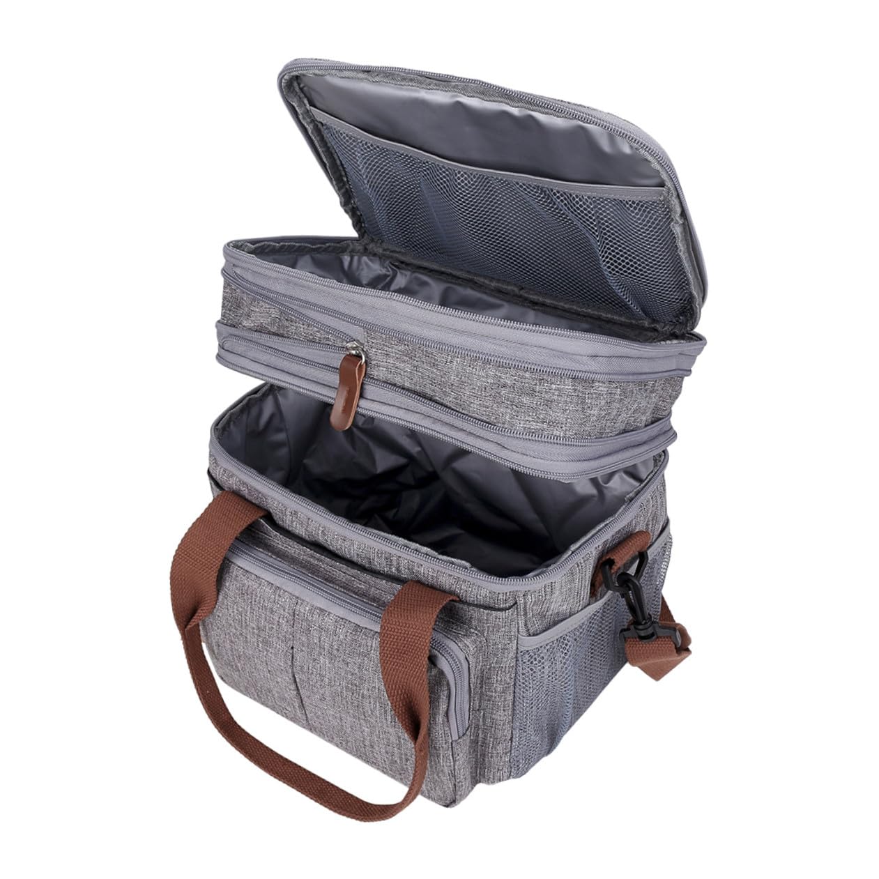 Wärmespeichernde Lunchtasche Tragbar Bento Tasche Lunchbox Tasche Praktisch Strapazierfähig Große Kapazität für Schule Arbeit Picknicks
