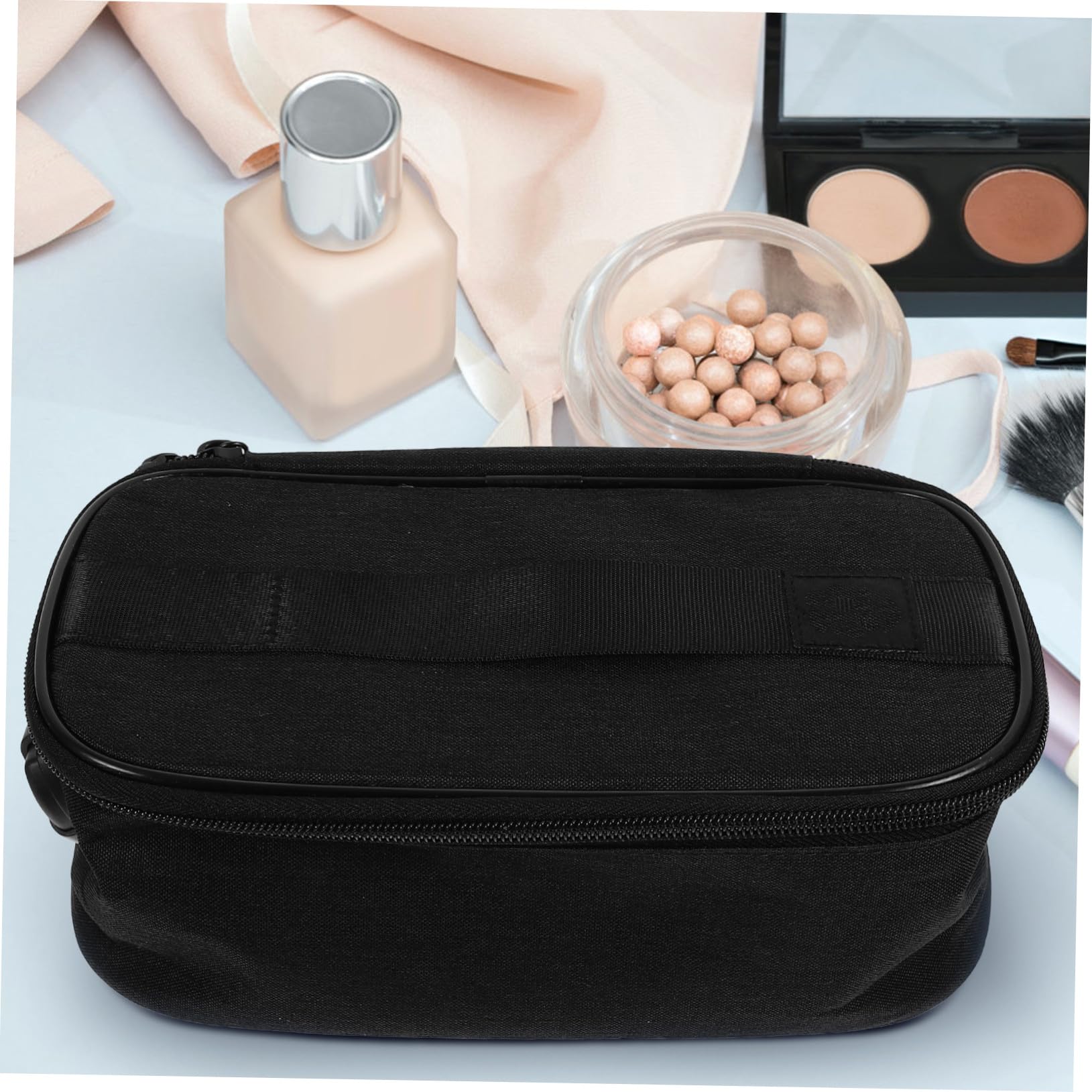 GALPADA Borsa da Viaggio con Cerniera e Scomparti Multipli Organizer Portatile per Trucchi e Articoli da Toeletta Design Sicuro e Compatto per Donna e Uomo