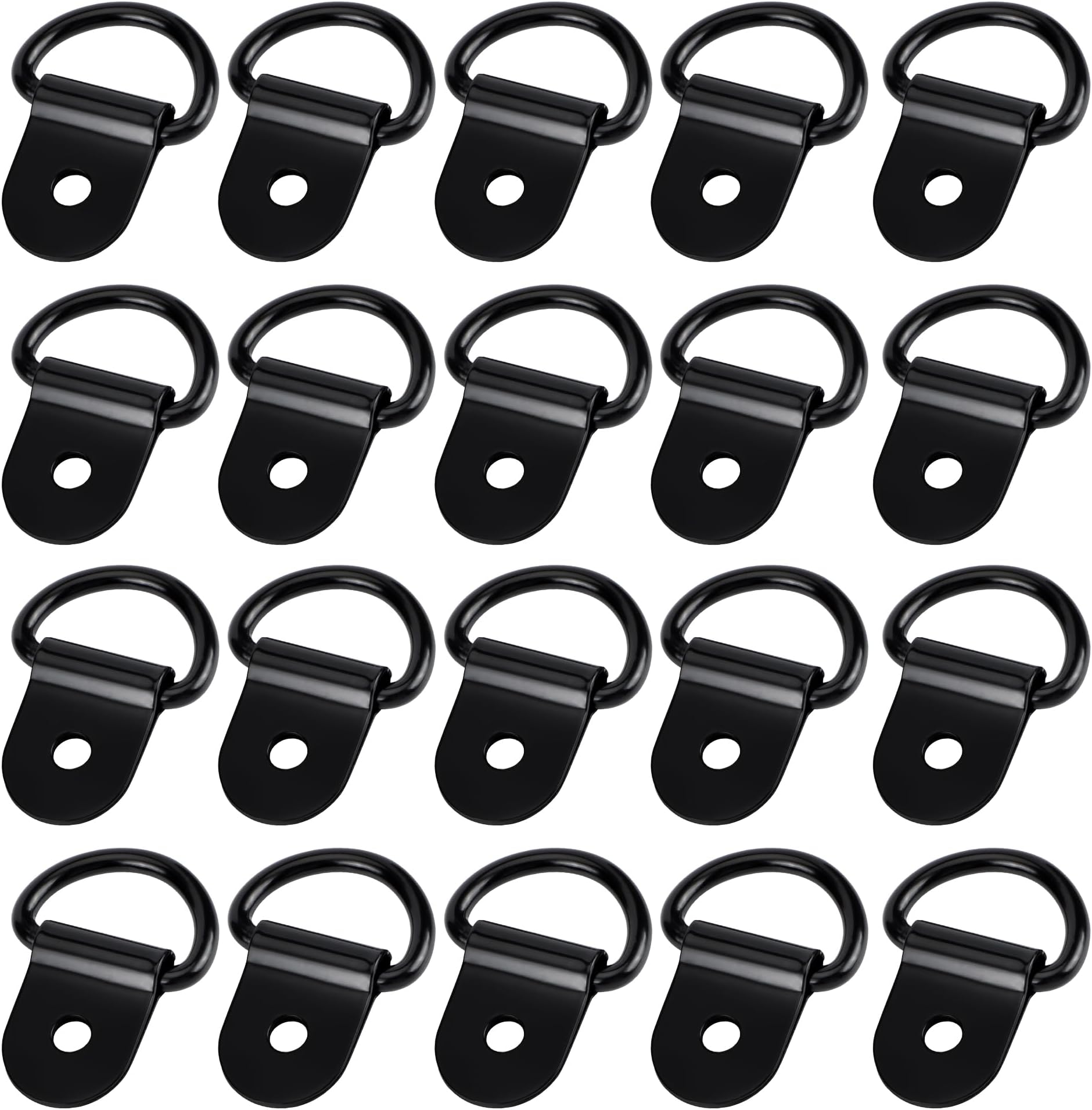 D-Ring Zurrösen 20 Stück - Edelstahl Haken 100kg Traglast