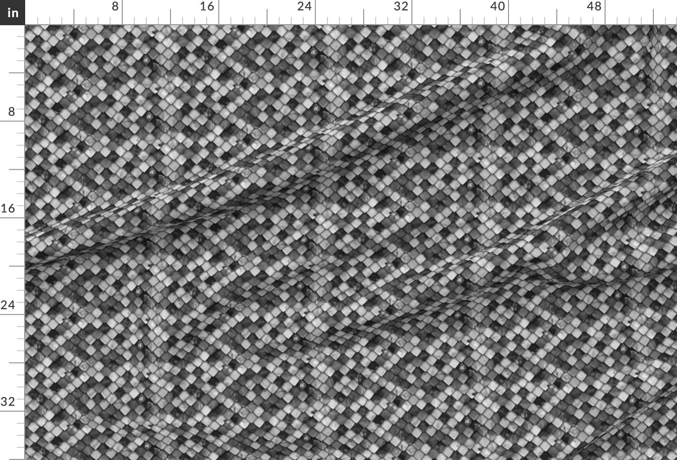 Spoonflower Fabric - Dragon Scales Monochrome Scale Trendy Costume Printed on Minky Fabric by The Yard - Sewing Baby Blankets Quilt Backing Plush