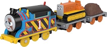 Thomas & Friends Electric Toy Train Construction Crew Thomas & Terrence Tractor Preschool Pretend Play for Ages 3+