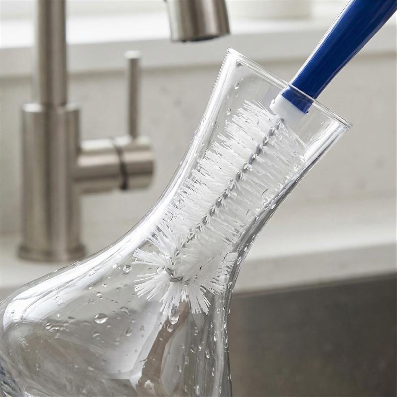Scovolino per Bottiglie Bacchetta in schiuma antiscivolo con manico flessibile in spugna for bottiglie, accessorio for la pulizia della cucina tazza(3PCS Color 05)
