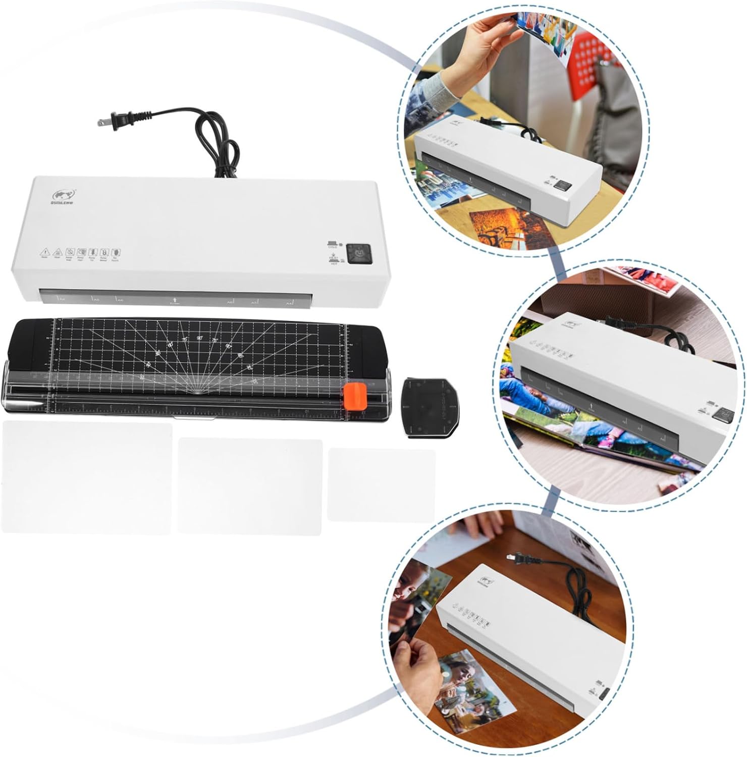 MAGICLULU Laminator Photo Laminating Machine Fast Warm up Home Office Thermal Laminator Bundle