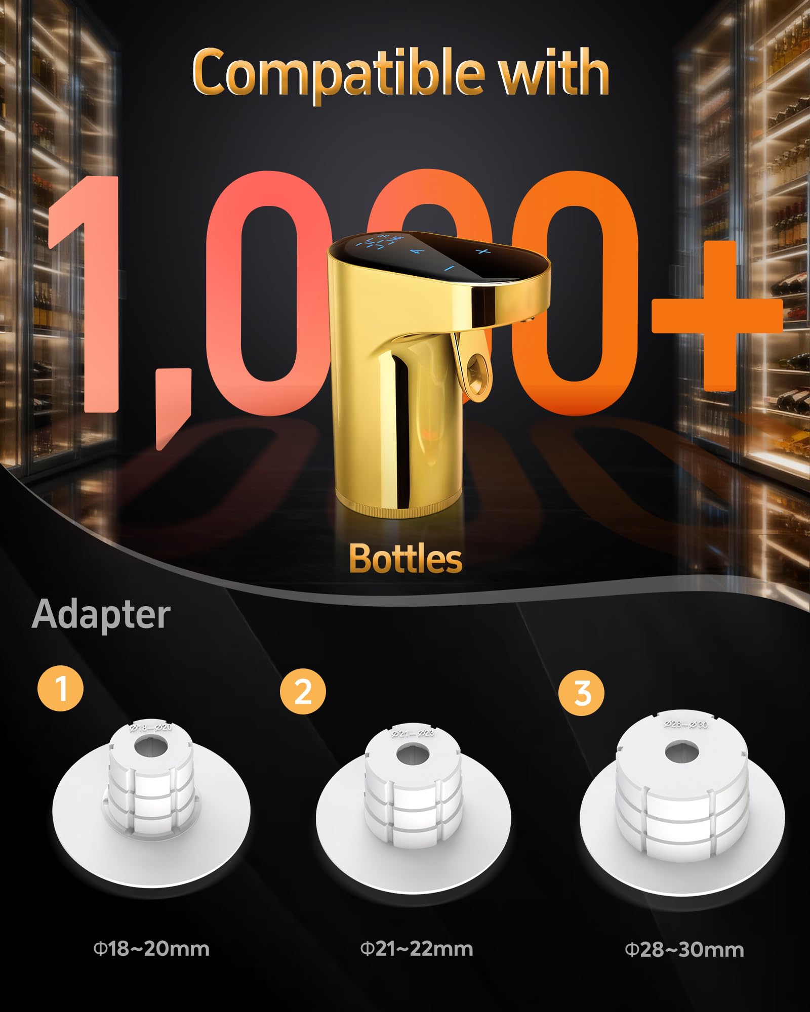 Redsack Cadeau pour mari Distributeur d'alcool Aérateur Aérateur de vin électrique Doseur de spiritueux, cadeau d'anniversaire cool pour mari, carte de vœux exclusive pour mari (pour ami)