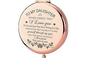 Daughter Gifts Jewelry Compact Mirror for Daughter from Mom, Exquisitely-Crafted Keepsake and...