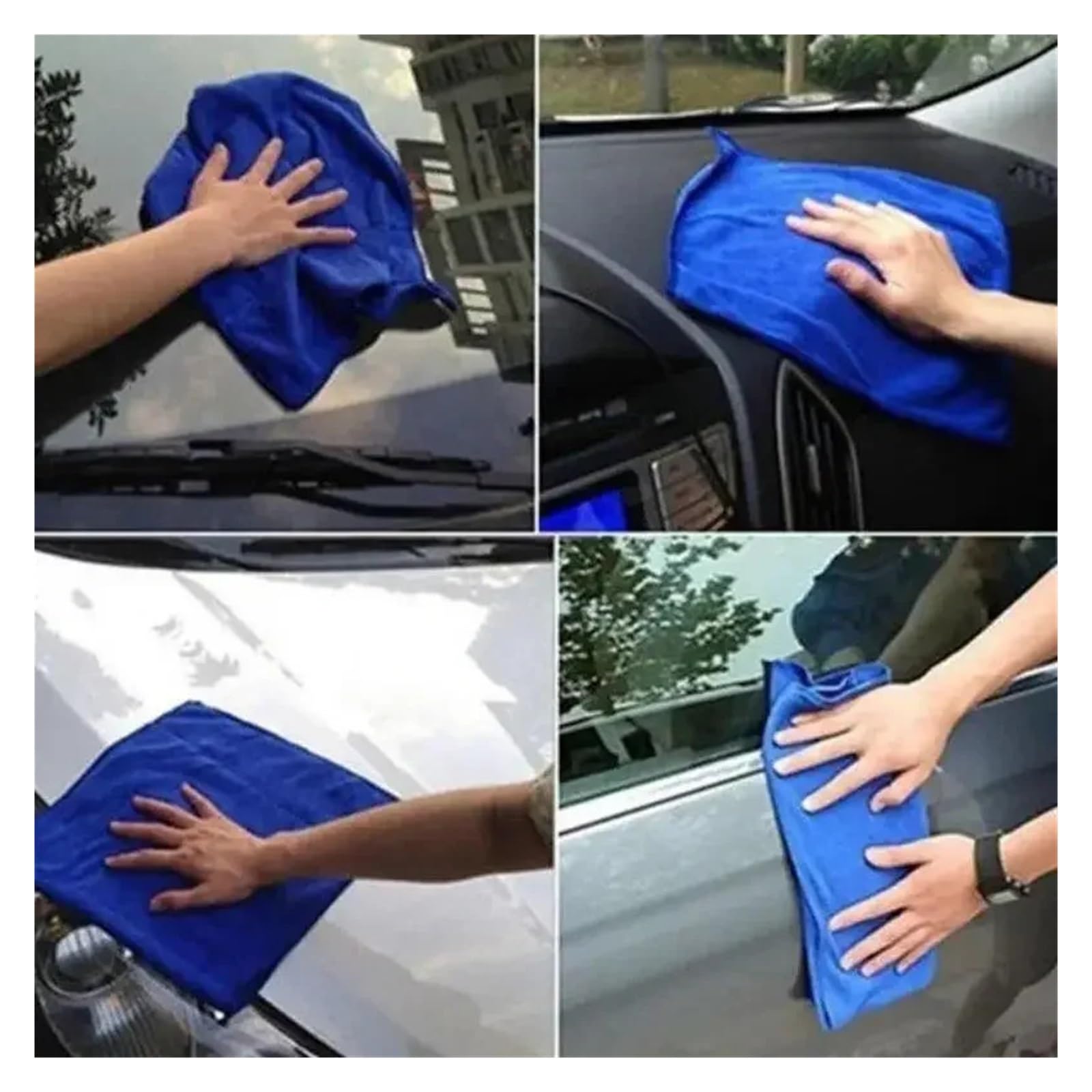 Microfiber Towels for Car Wash Household Cleaning - Absorbent Drying Cloths for Detailing Home Use 100PCS — view 7