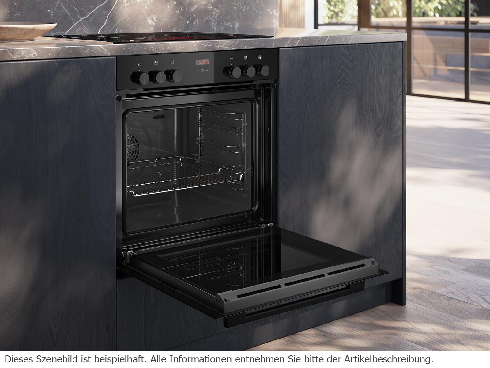 Siemens iQ300 Einbauherd 60 x 60 cm Edelstahl 3D Heißluft HE213ABS4