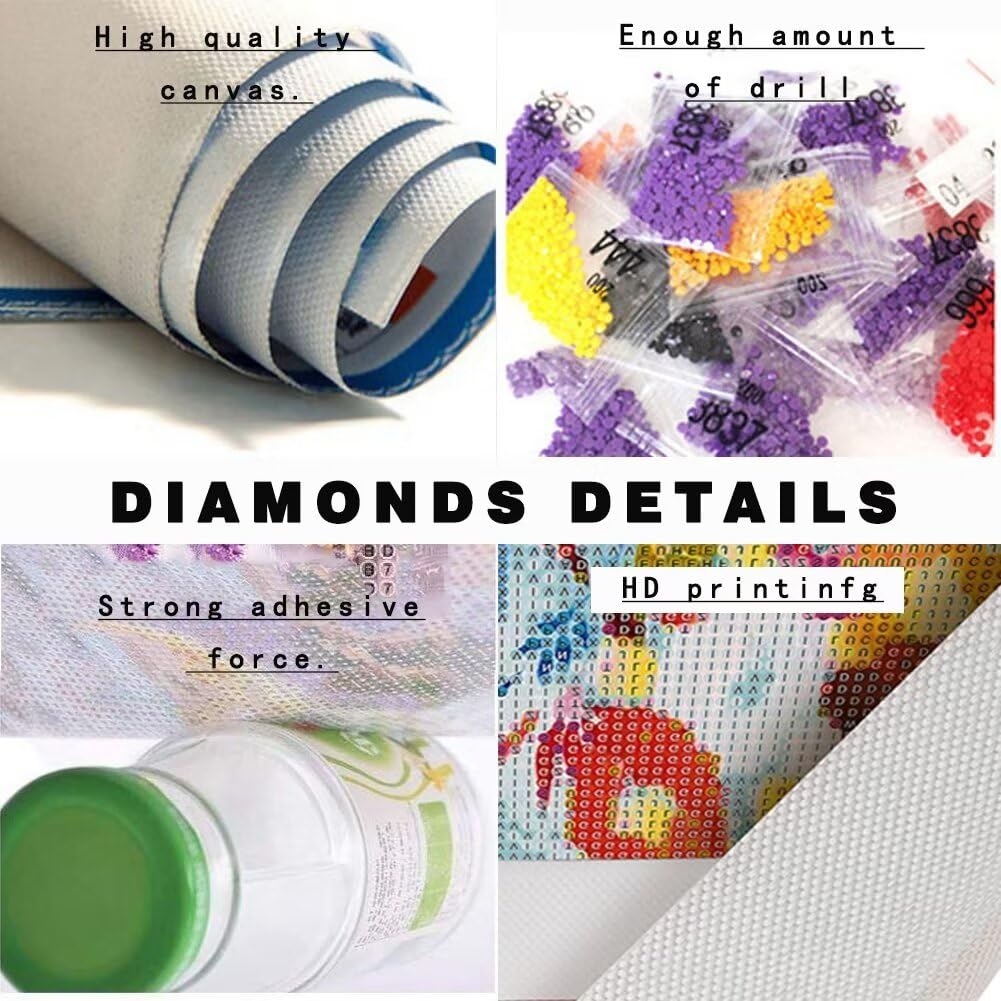 LOMSIOY 5D Diamond Painting Kit Tigre Completo Fai da Te Pittura Diamante Painting Animale, Strass Ricamo Craft Arts per Adulti Decorazione per Casa e Pareti 30x40 cm