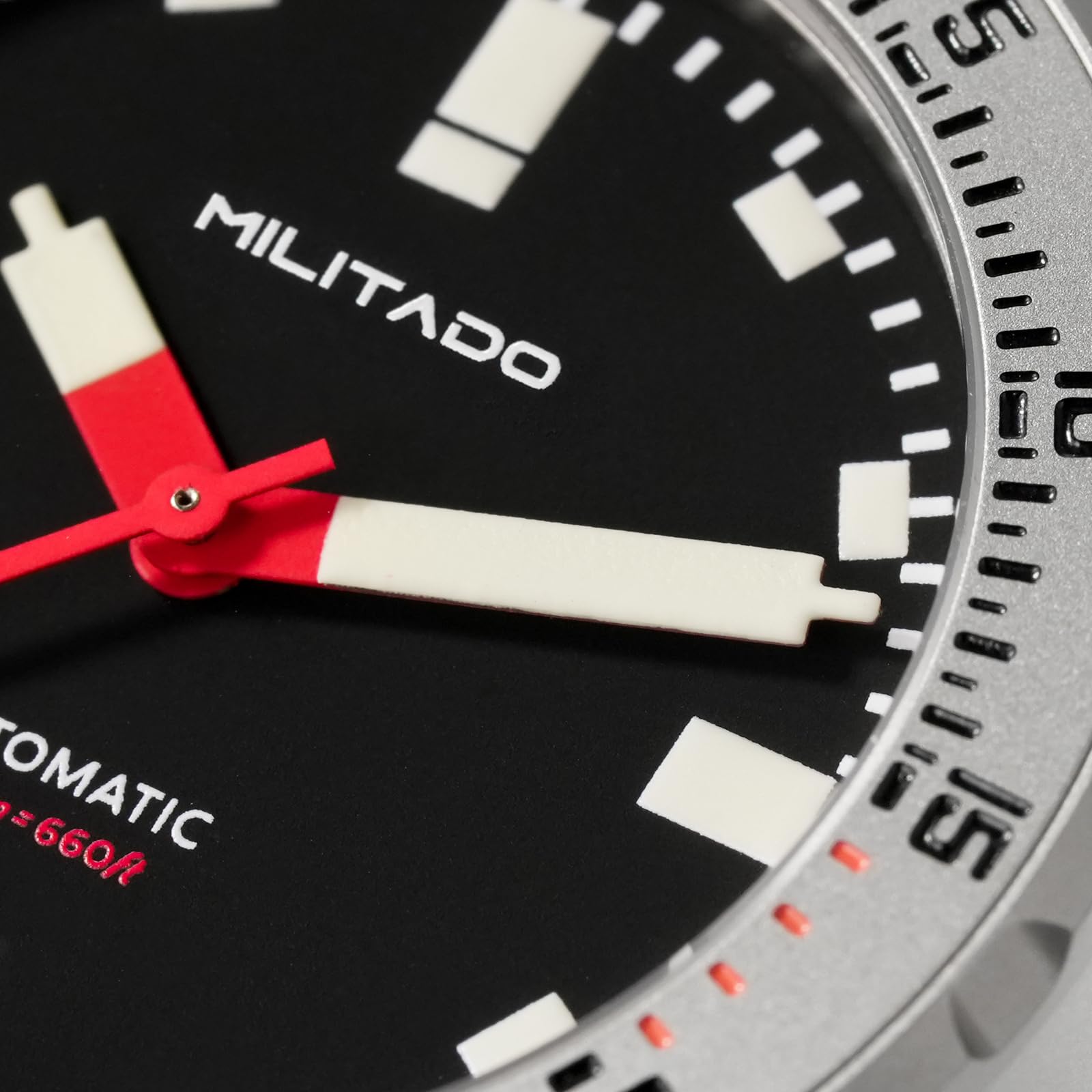 TACTICAL FROG Militado ML 20 39mm Taucheruhr für Herren, PT5000 Automatikwerk Saphirglas BGW9 Leuchtanzeige einseitig drehbare Lünette 200M Wasserdicht