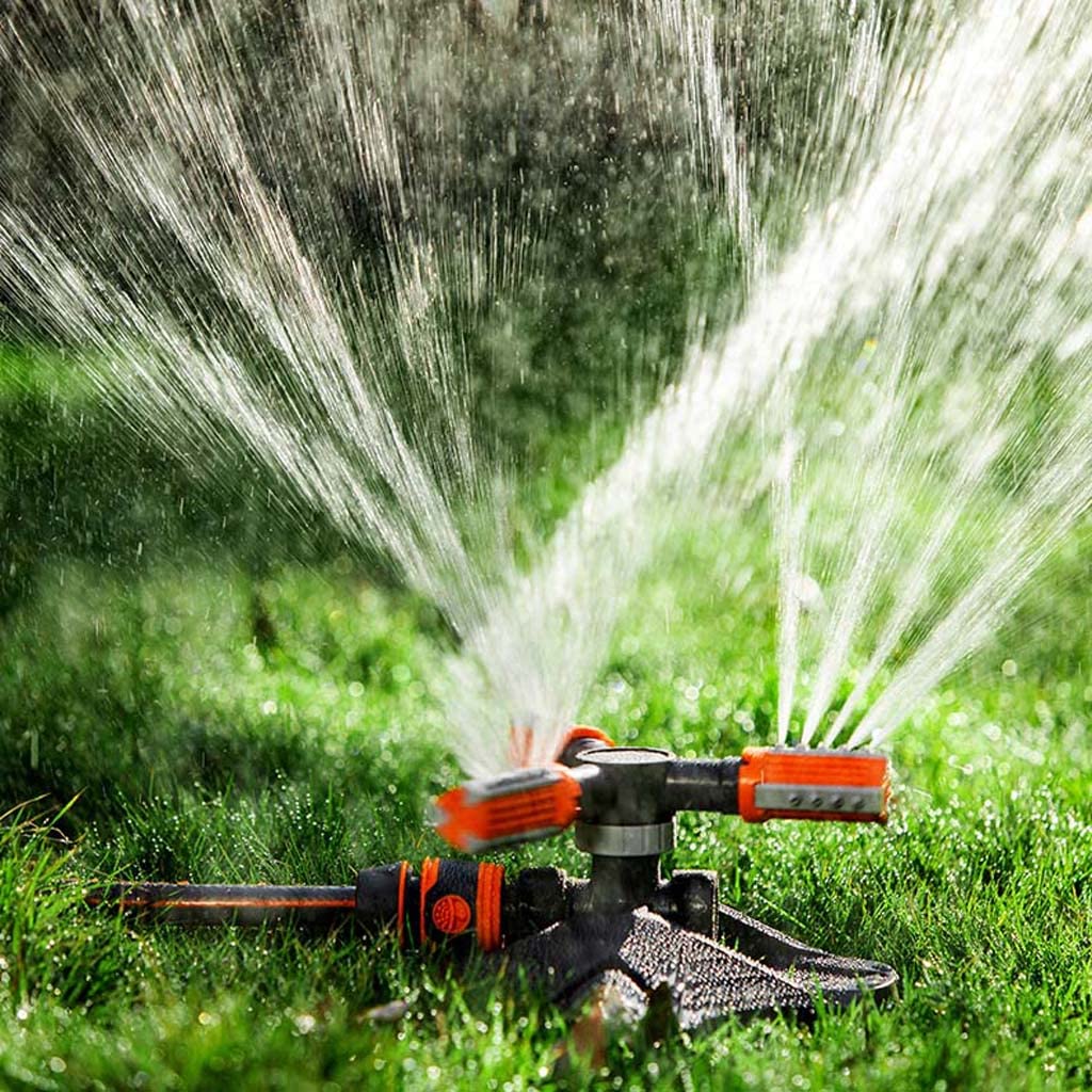 WZX Aspersor de césped de 250 mm, Cabezal de rociador Giratorio automático móvil de 360 ​​​​Grados Aspersores de jardín Riego para Invernadero de jardín