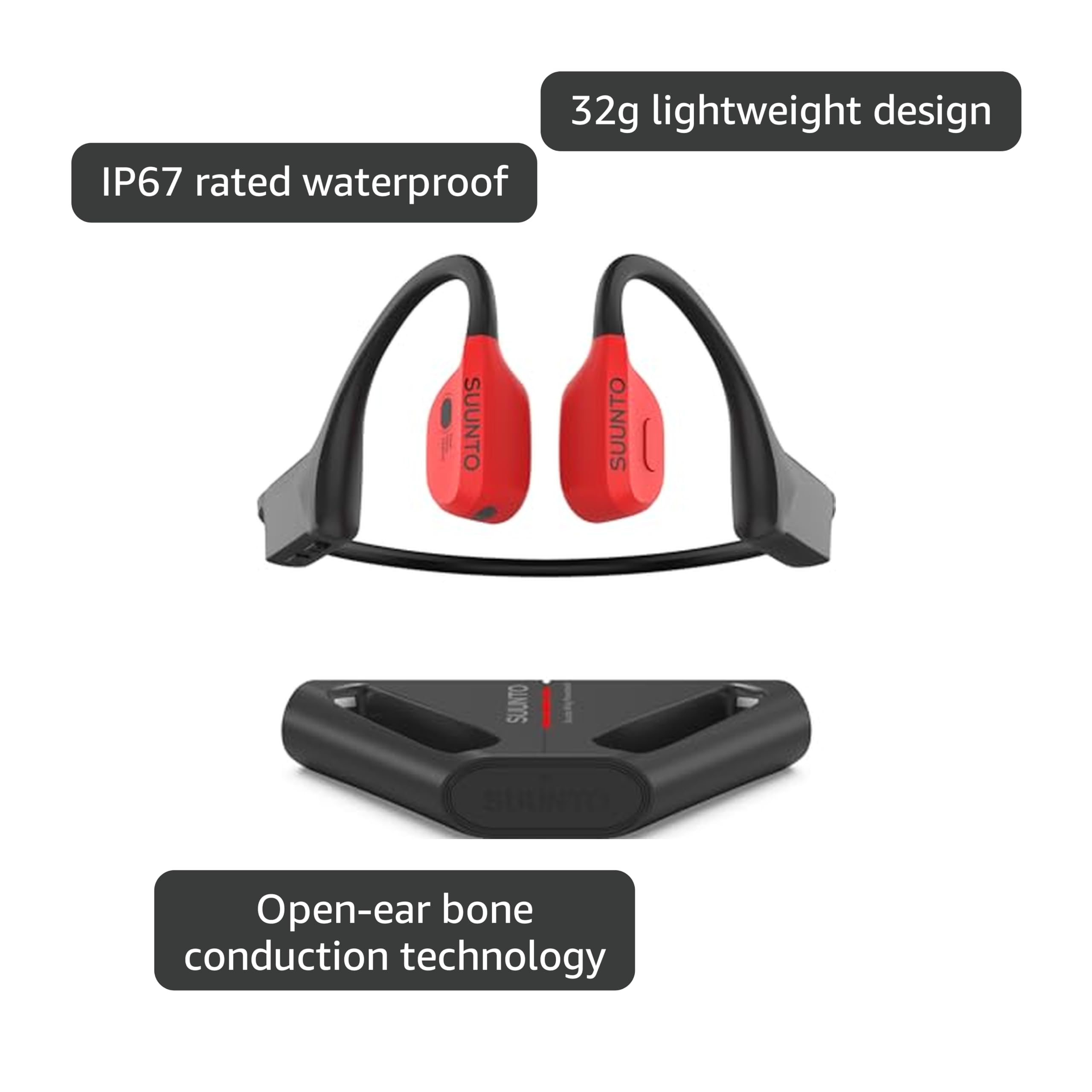 Amazon.com: SUUNTO Wing Open-Ear Bone Conduction Headphone