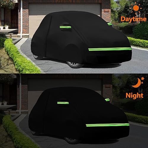 Miniatura 18 de Funda impermeable para automóvil para Porsche 911 (991/992/996/997) Carrera 4S/Turbo/Carrera, 210T, impermeable, para todo tipo de clima, con puerta