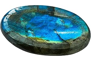 Exquisite Labradorite Worry Stone: Empowering Tranquility and Healing