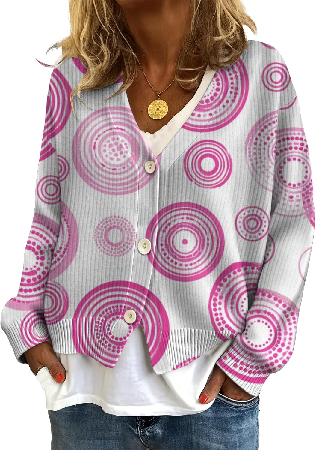 domirica Cardigan for Women Long Sleeve Cardigan Sweaters for Women V Neck Crochet Sweaters Lightweight Trendy Outerwear