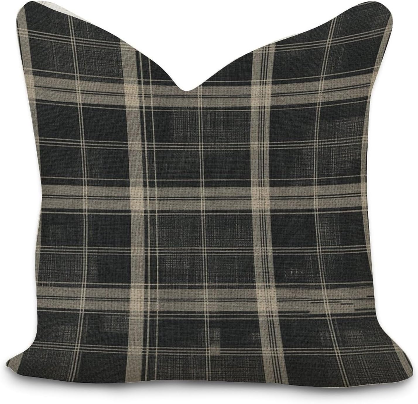 Amazon.com: Cheyan Cotton Linen Farmhouse Throw Pillow Cover with ...