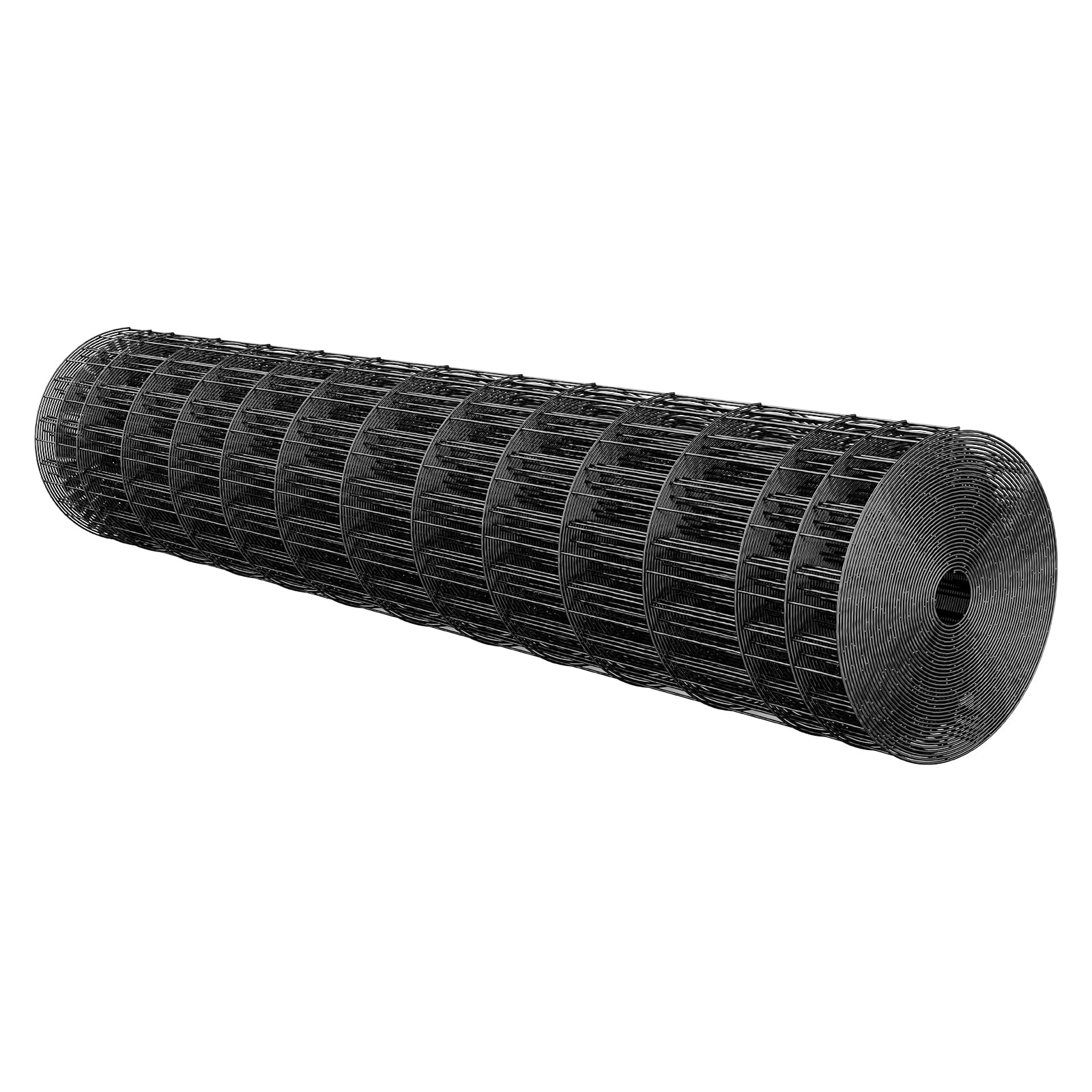 VEVOR Grillage Métallique Noir Maille 5 x 10 cm Rouleau Grillage Clôture à Moutons Soudé Fil en Fer Galvanisé Revêtement Vinyle PVC 122 cm x 15,2 m Calibre 14 pour Jardin Enclos Cage Animaux Ranchs