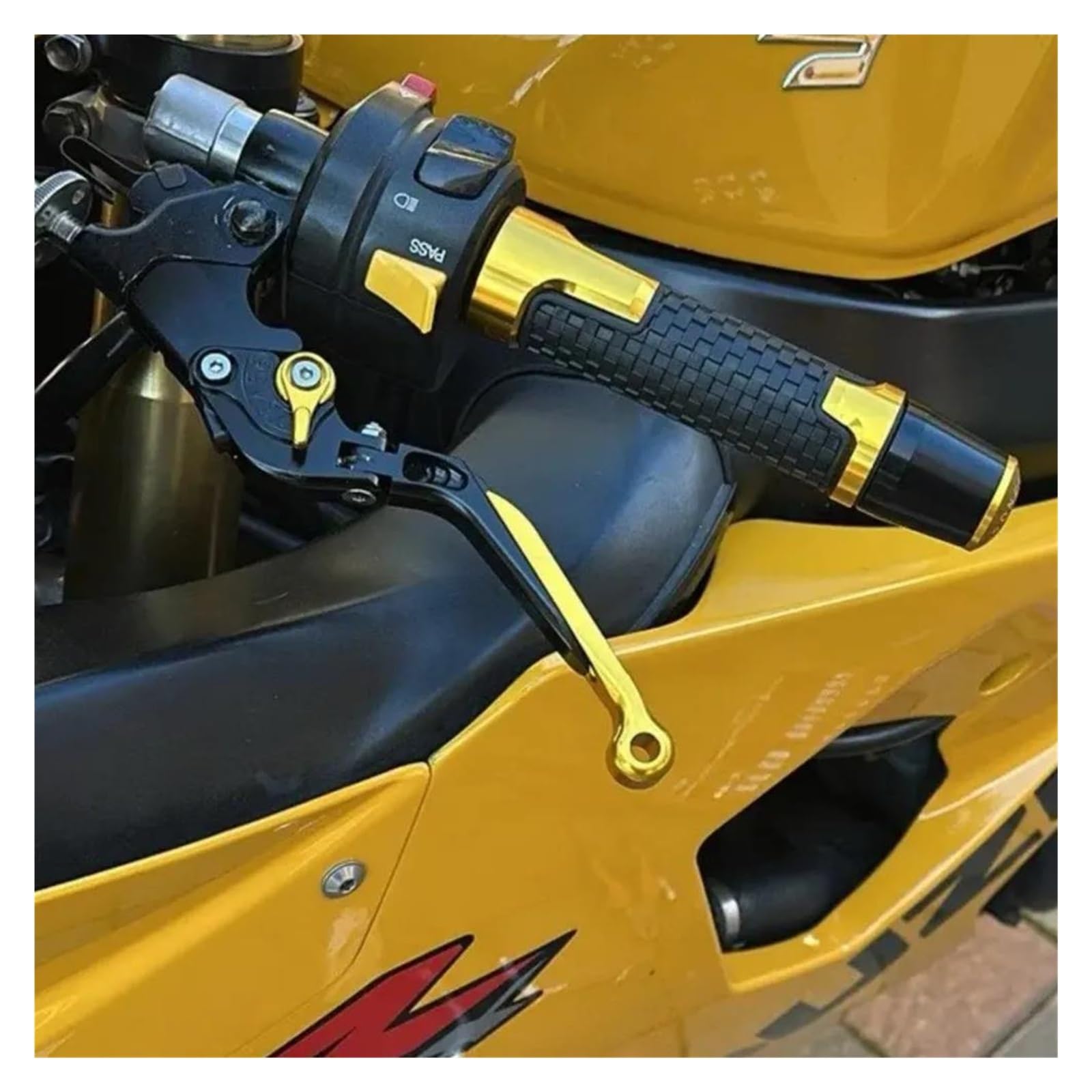 per Suzuki RF900 RF 900 1994 1995 1996 1997 1998 1999 Manopole Manubrio Moto Manopole Tappi Terminali