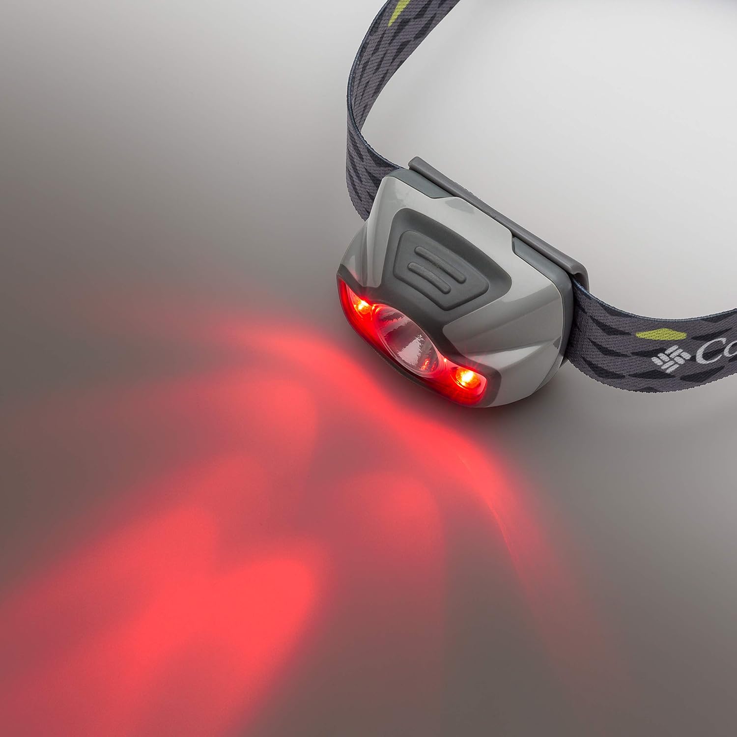 Columbia Headlamp 175 Lumen Multi-Color LED Head Light | Best Headband Light Camping Accessories for Outdoors Adventures, Hiking, Backpacking, Fishing, Running, & Cycling - - 