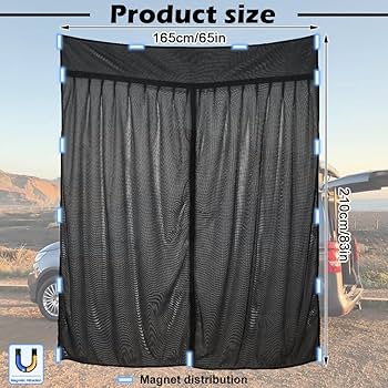 ZWPARTS Mosquitera Magnética Personalizada Para 2018-2025 Citroën Berlingo Para Puerta Corrediza, Mosquitera Para Furgoneta Para Puerta Corrediza, Mosquitera Con Cremallera En Puerta Central