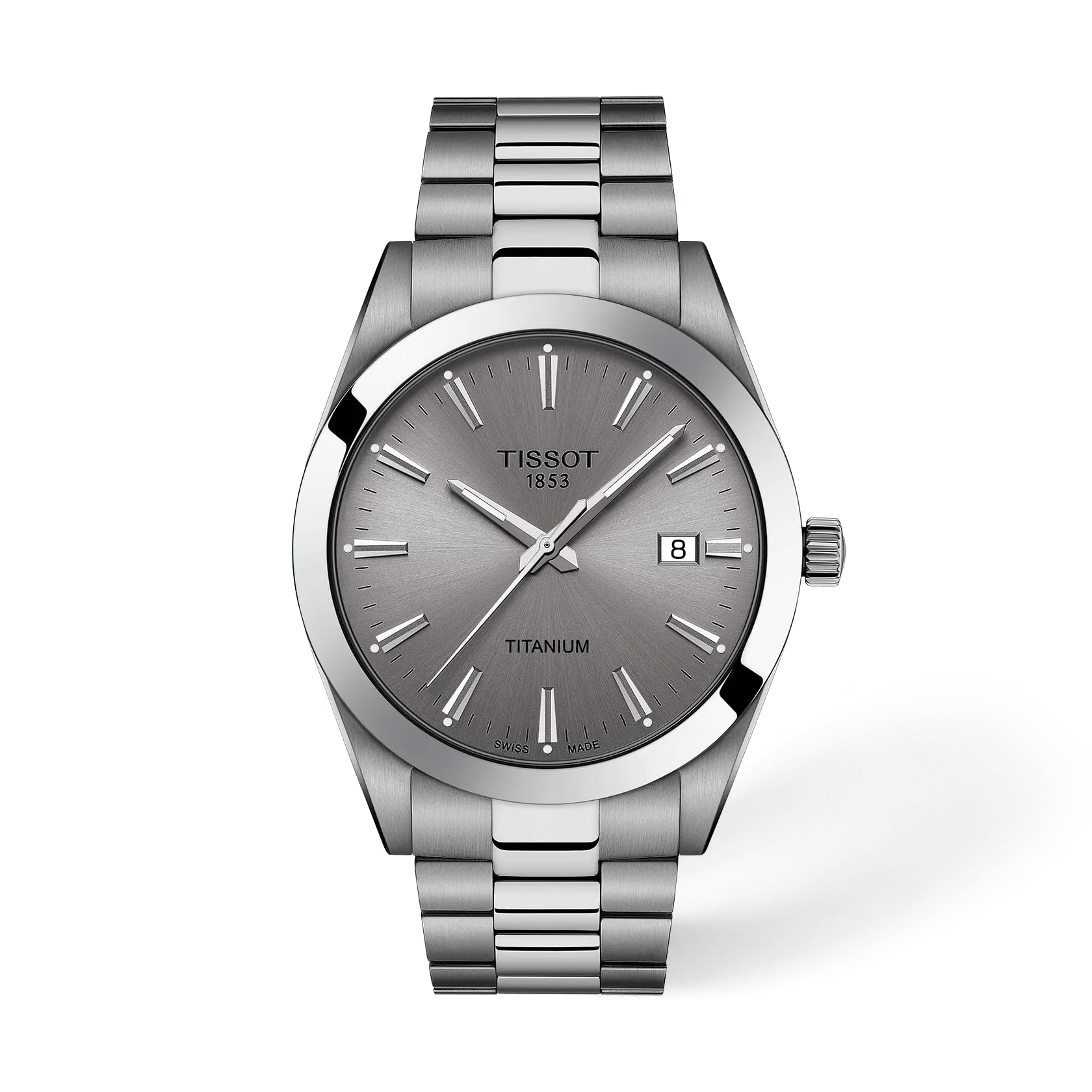 【高光沢】サマディークォーツ 70×40×30mm Tissot Gentleman 40mm, Swiss Quartz Watch for Men, Titanium Case