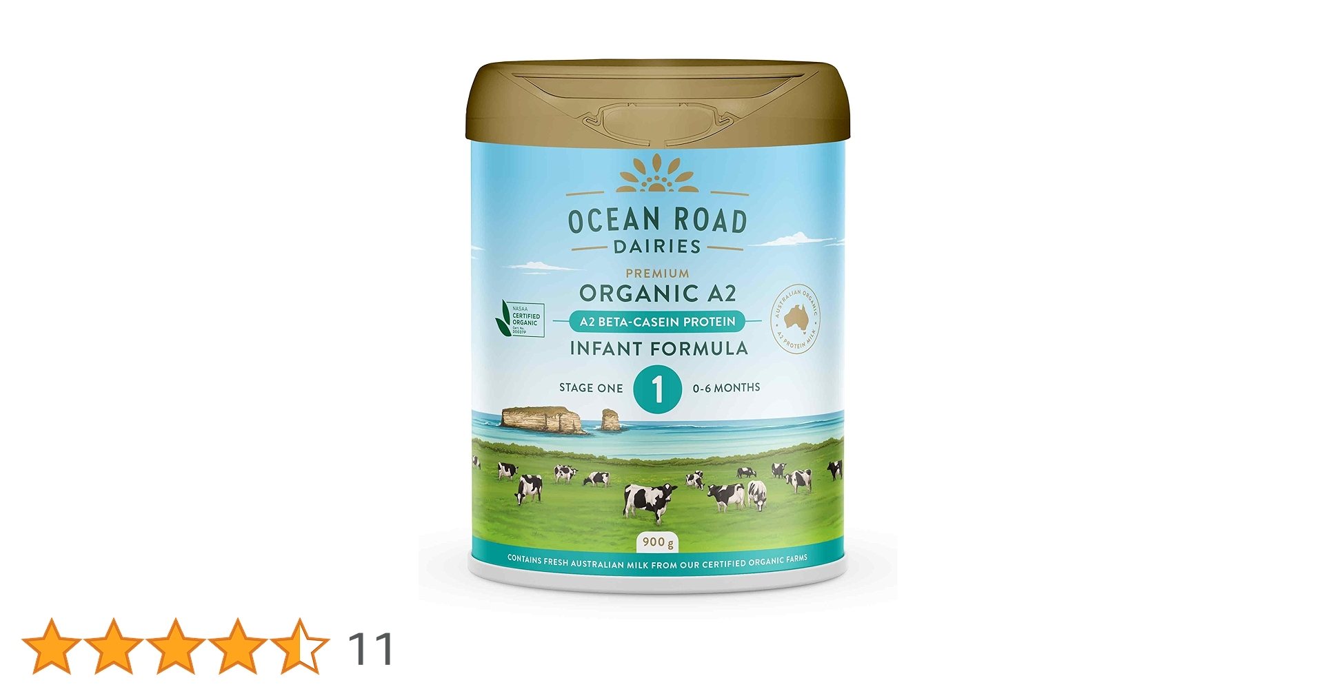 Ocean Road Dairies Organic A2 Protein Stage 1 Infant Formula