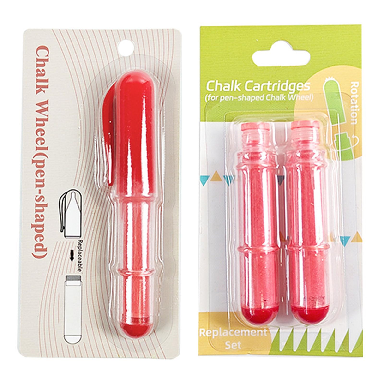 Xinsheinelry Portable Chalk Marker Tool with Protective Cover Ensuring Accurate Fabric Marking for Sewing and Crafting Use Sewing Supplies