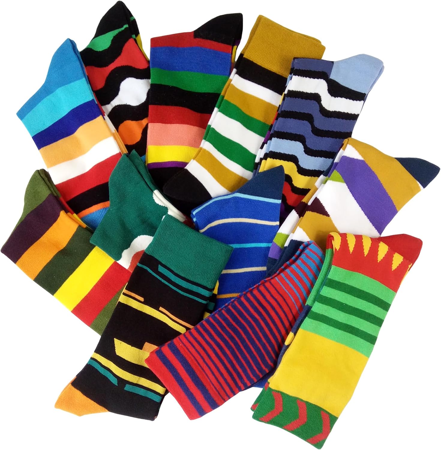 HSELL Mens Funny Pattern Dress Socks Crazy Design Cotton Socks Novelty Gifts for Men - Image 4