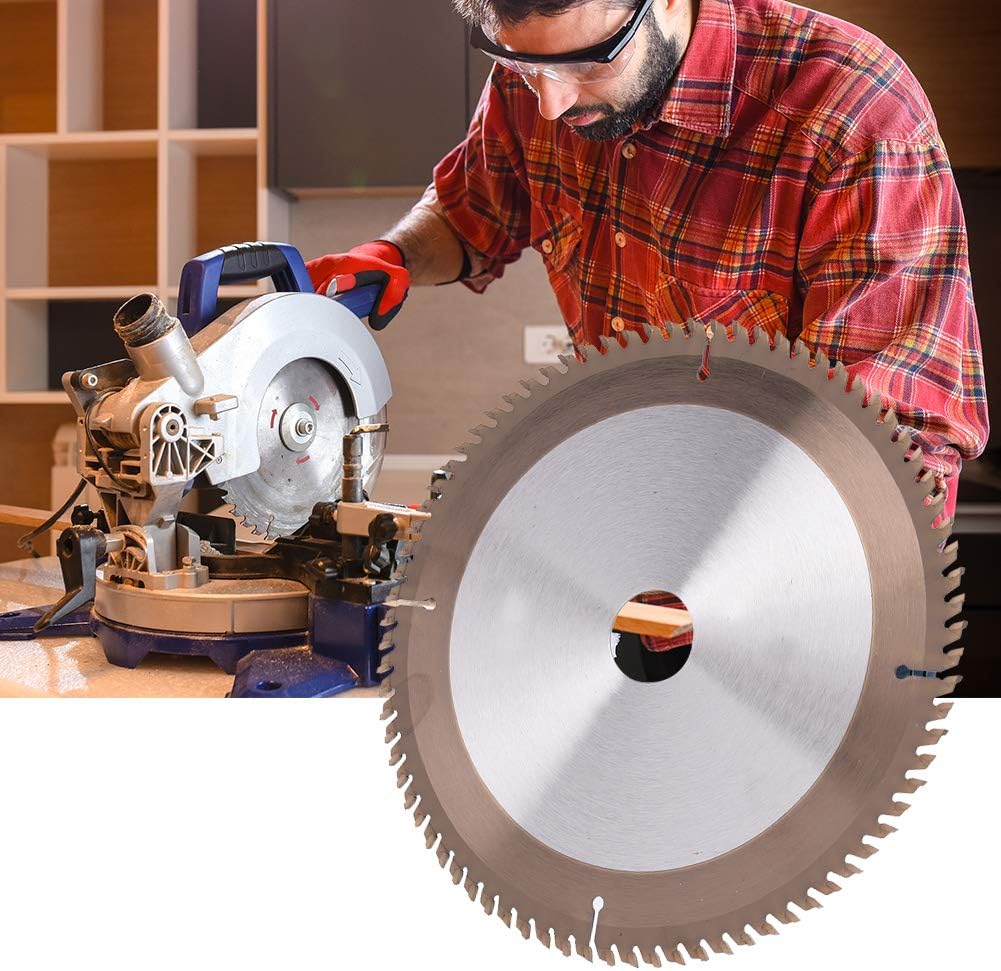Tyenaza Circular Saw Disc Set, 80 Tooth HSS Saw Discs Wheel Cutting Blades Cemented Carbide Angle Grinder Power Tools Accessories for Cutting Wood Plastic Metal