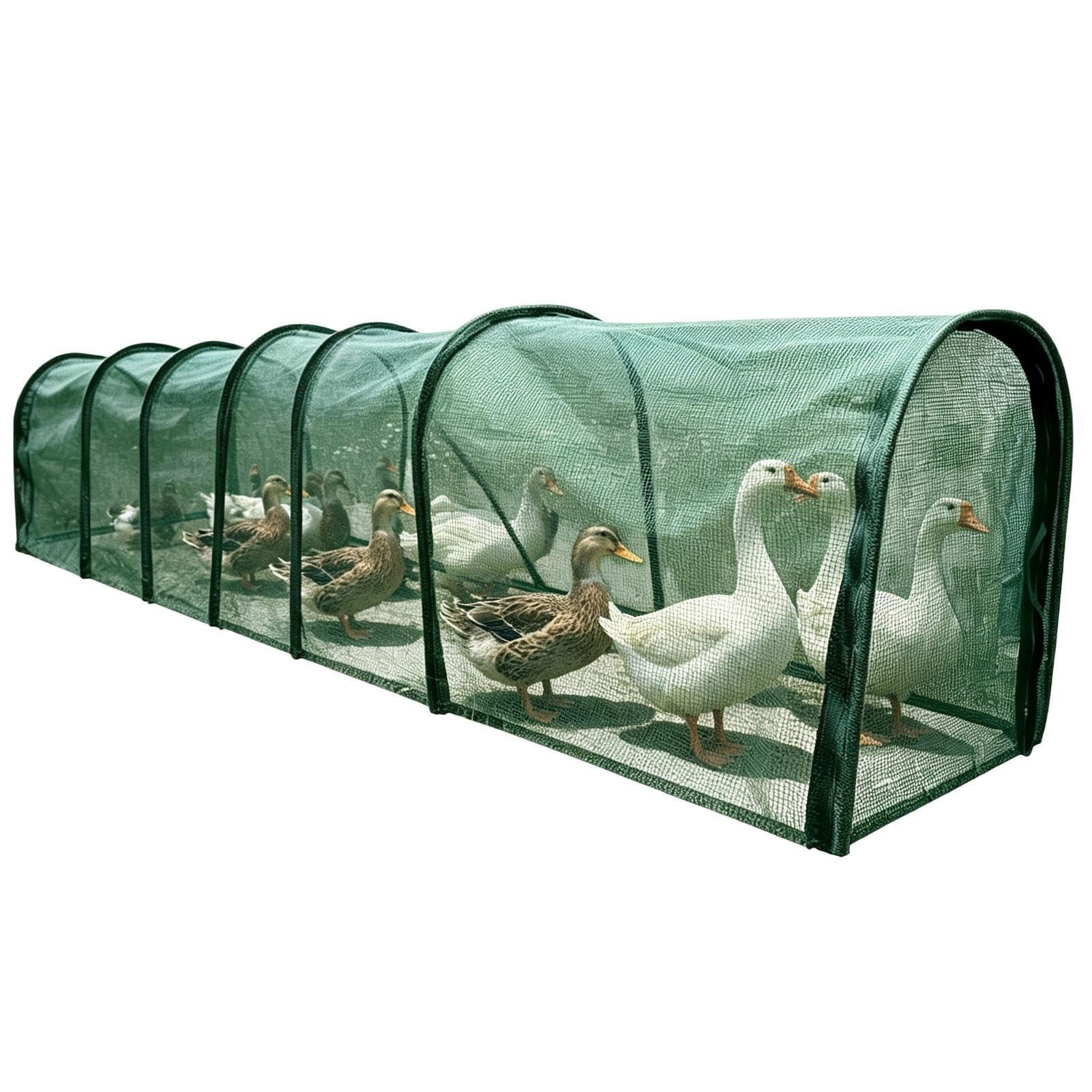 es para Gallinas del Jardín con Malla Solar, Puerta Desmontable Y Casa | Tractor Corral de Gallinas Para Aves De Corral, Conejos, Pájaros, Interior, Exterior, Patio, Granja,