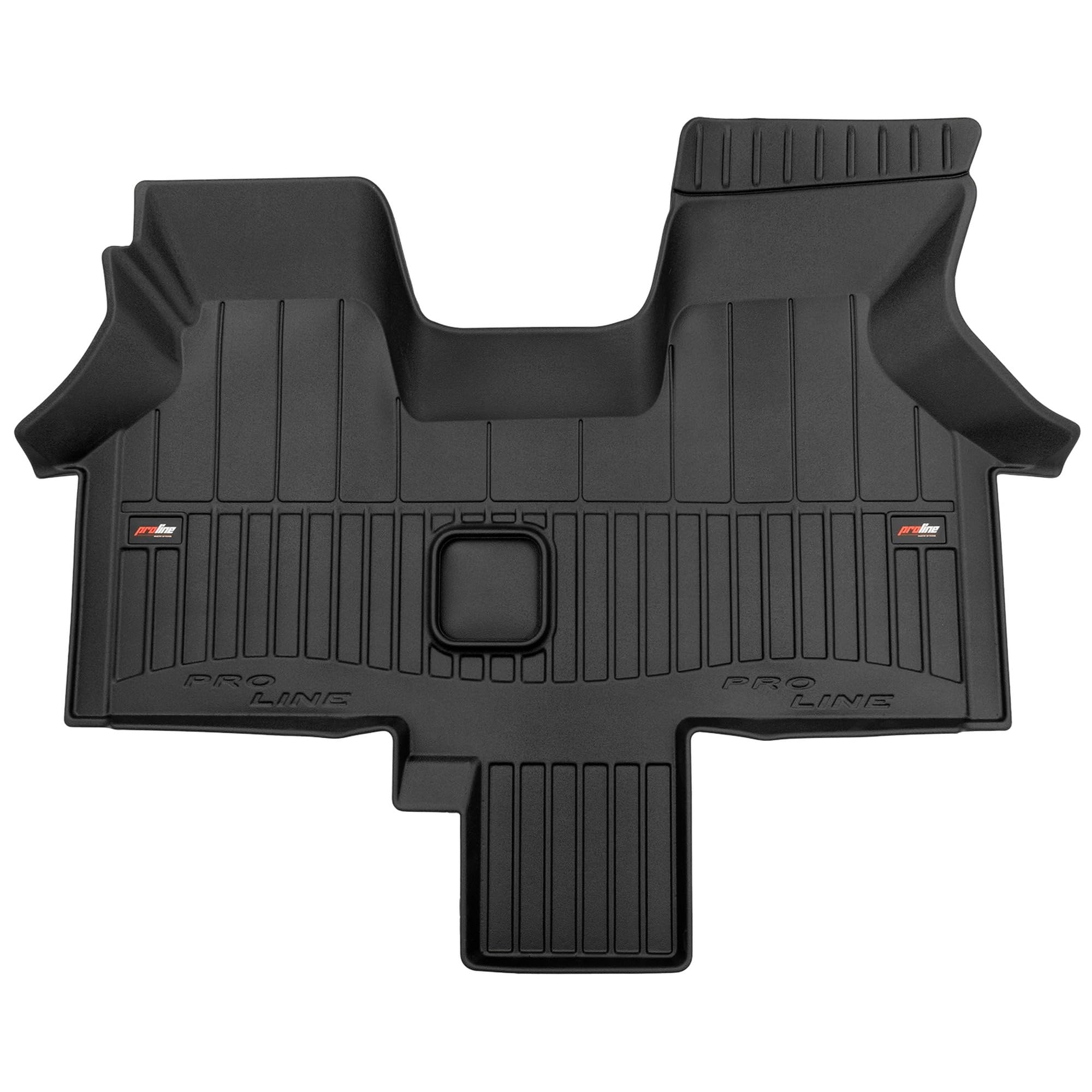 M MOTOS Tappetino Auto Conducente Per VW T4 1990-2003 | Velours Premium Grigio Antiscivolo Con Fissaggio 1 Pezzo