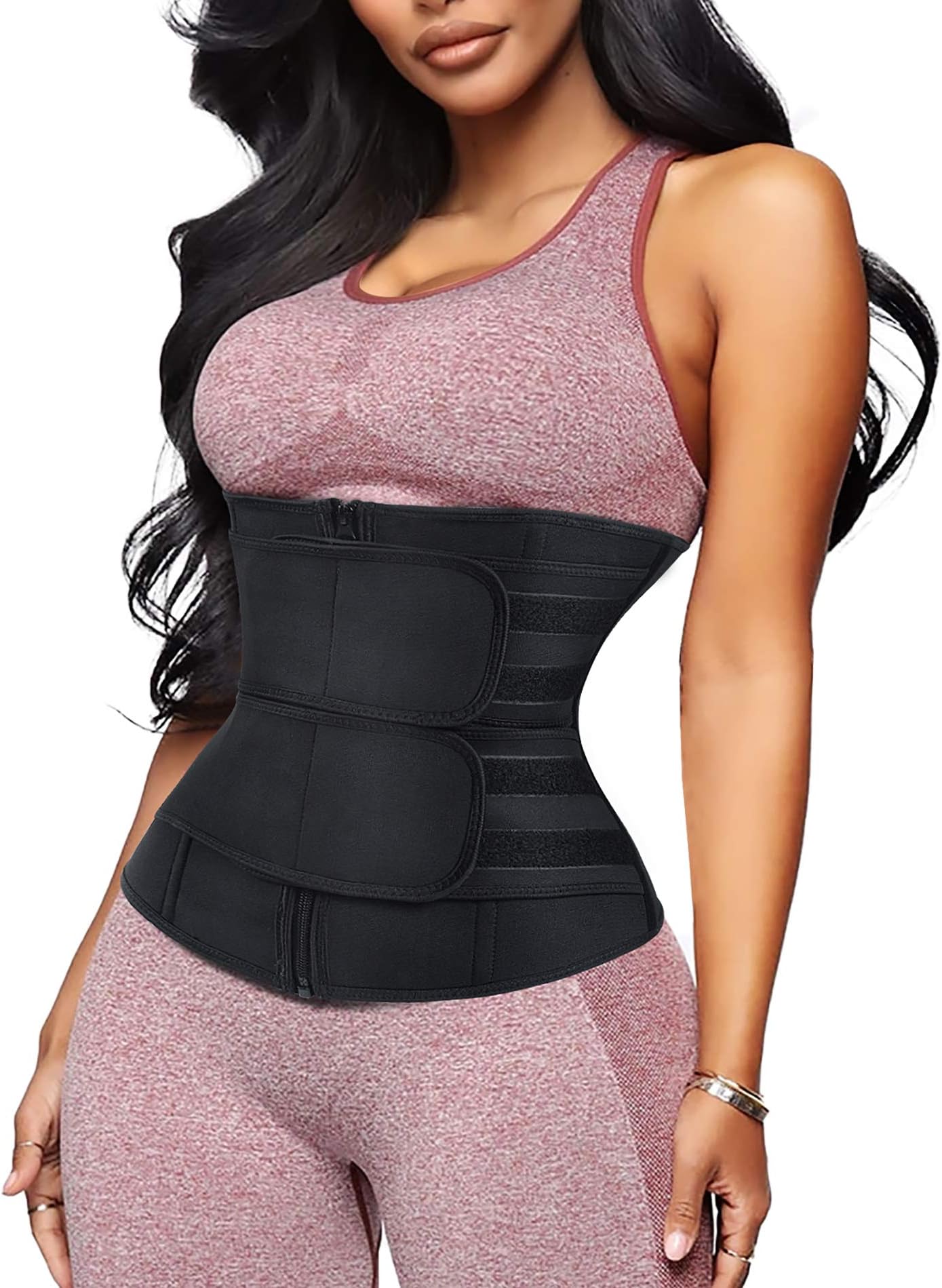 BafullyUnderbust Corset Waist Trainer Cincher Sports Waist Shaper Abdominal Belt Neoprene Waist Cincher Body Shaper