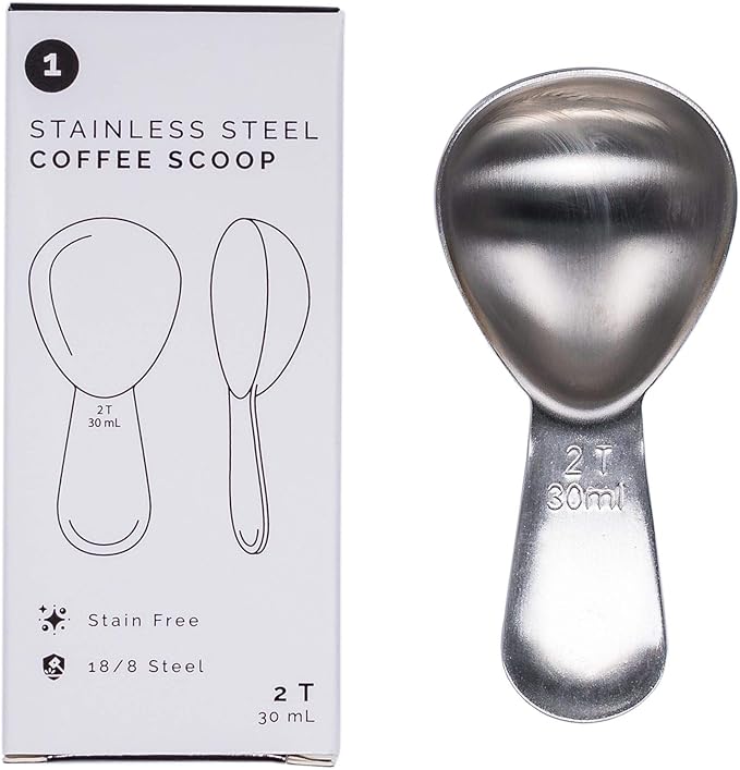 Coffee Scoop - Brushed Stainless Steel (Brushed Steel)