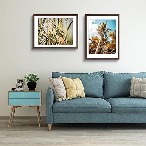 Vista 357 de Frametory, Portarretratos negro de 16 x 20 pulgadas, para fotos de 11 x 14 pulgadas con paspartú, molduras anchas (16 x 20 pulgadas, negro)