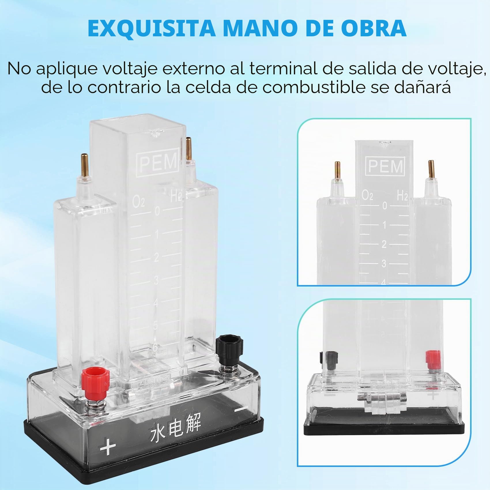 Celda de Combustible de Hidrógeno, Celda de Combustible de Membrana de Intercambio de Protones, Accesorios de Enseñanza de Laboratorio de Secundaria de Nueva Energía