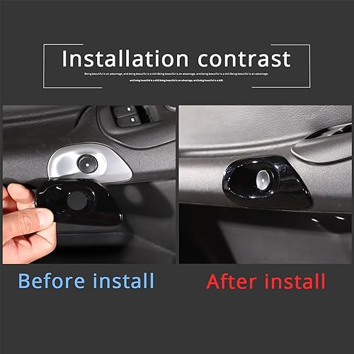 Miniatura 4 de Interruptor de bloqueo de puerta de coche decoración de botón, accesorios interiores de ABS, cubierta de marco Kit de ajuste para Corvette C6 2005