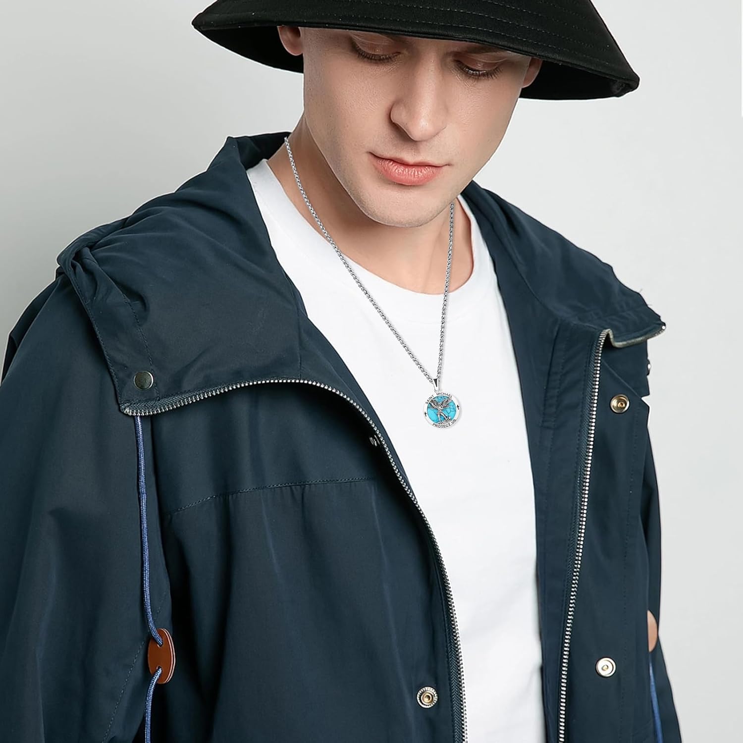 925 Sterling Silver St Michael/St Benedict/Virgin Mary Miraculous Medal Necklace Protection Amulet Pendant Catholic Medallions Jewelry - Image 5