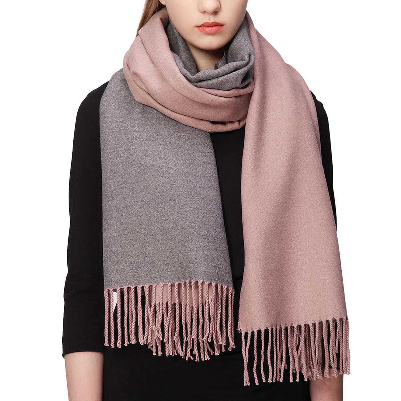 RIIQIICHY Sciarpa Regalo Donna Invernale Pashmina Scialle Caldo Sciarpone Inverno Stola Elegante