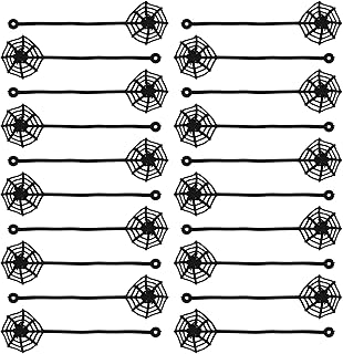 BESPORTBLE Craft Toys 20Pcs Halloween Stretchy SetsetTPR Supple Hand Spider Web Sticky Elastic Extendable Toys for Kids Goodie Bag Halloween Home Decor Miniature Toys