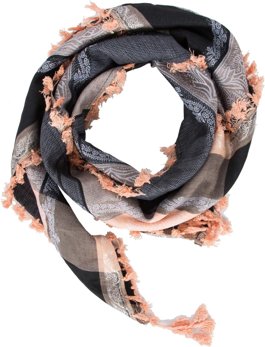 Merewill Cotton Shemagh Tactical Desert Wrap Keffiyeh Head Neck Arab Scarf For Men 49"x49" - Image 6