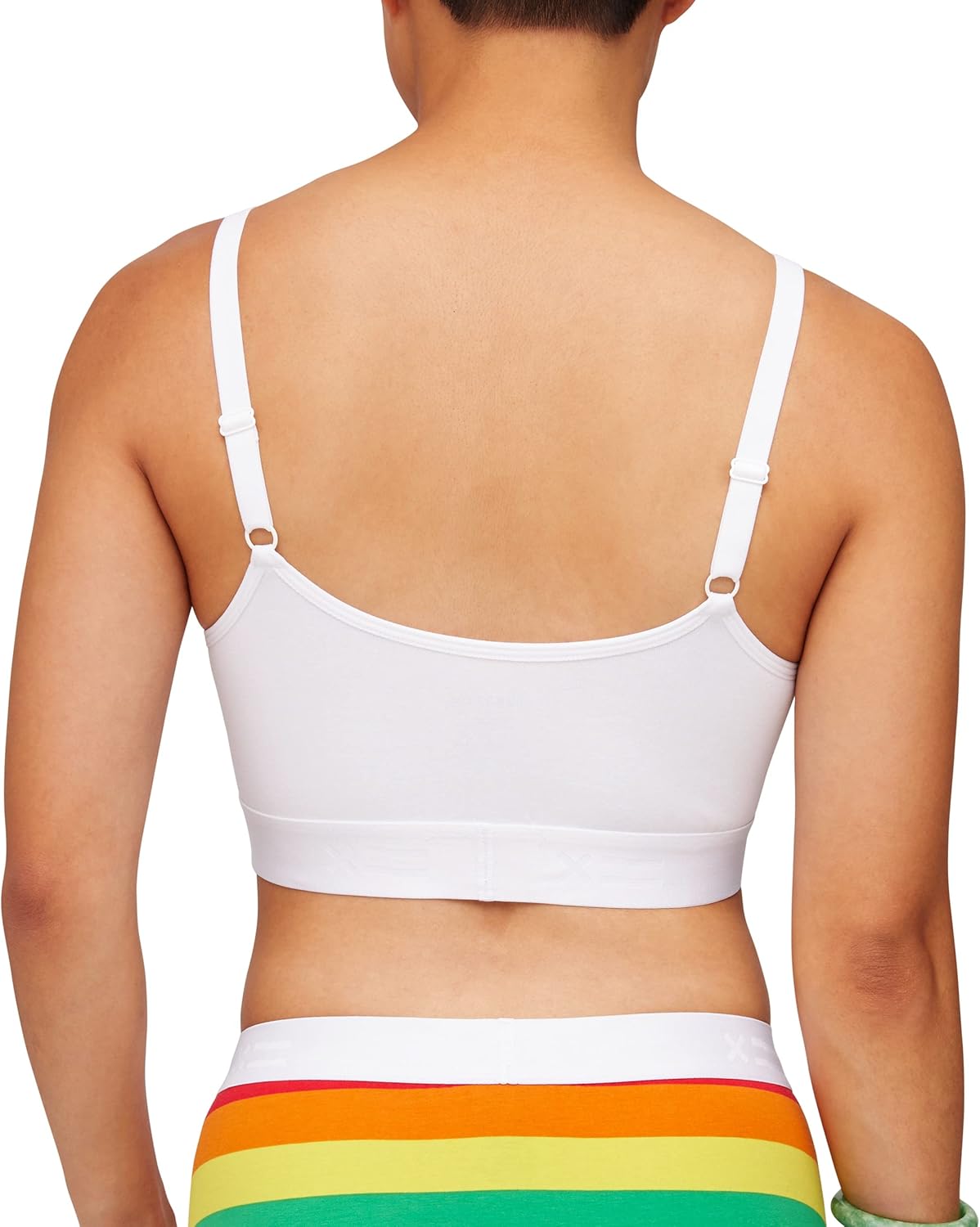 TomboyX V Neck Bralette for Women, Soft Cotton Blend, Full Coverage Wireless Bras, Low Impact, Adjustable Straps, No Padding - Image 4